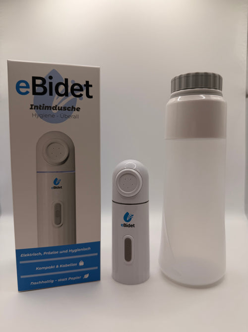 eBidet Intimdusche mit Verpackung und Wassertank